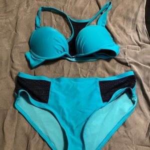 Aerie Aqua Blue Swimsuit